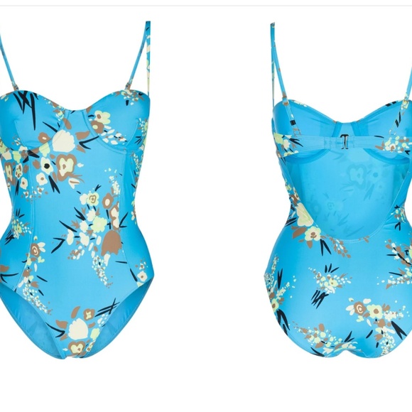Tory Burch Other - Tory Burch Drip Bouqueti 1 piece underwire Swimsuit S NWT Floral